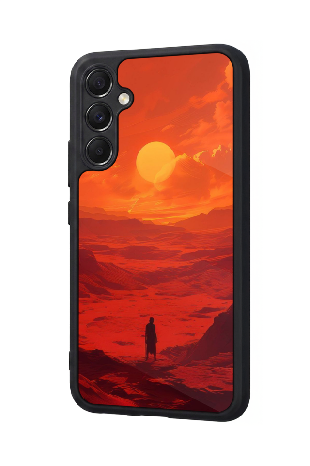 Samsung Galaxy M34 Uyumlu Güneş Tasarımlı Glossy Premium Kılıf