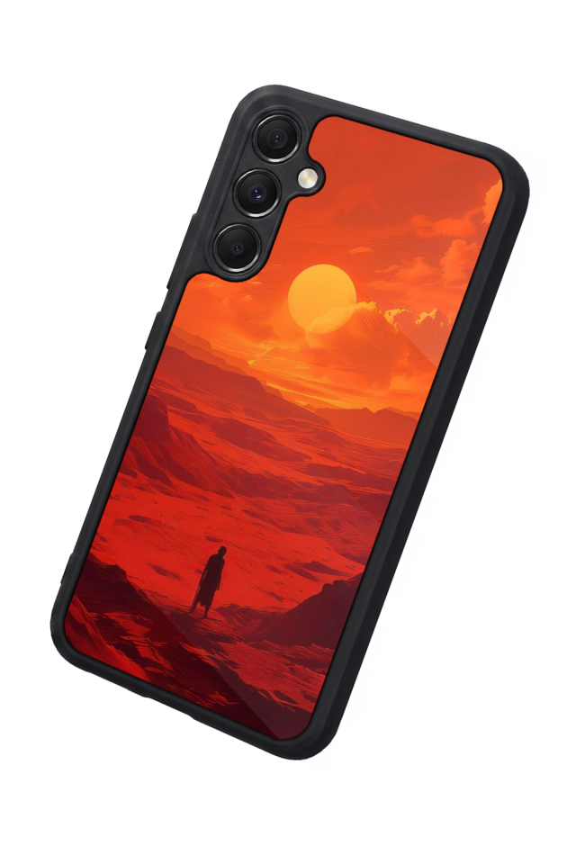 Samsung Galaxy M34 Uyumlu Güneş Tasarımlı Glossy Premium Kılıf