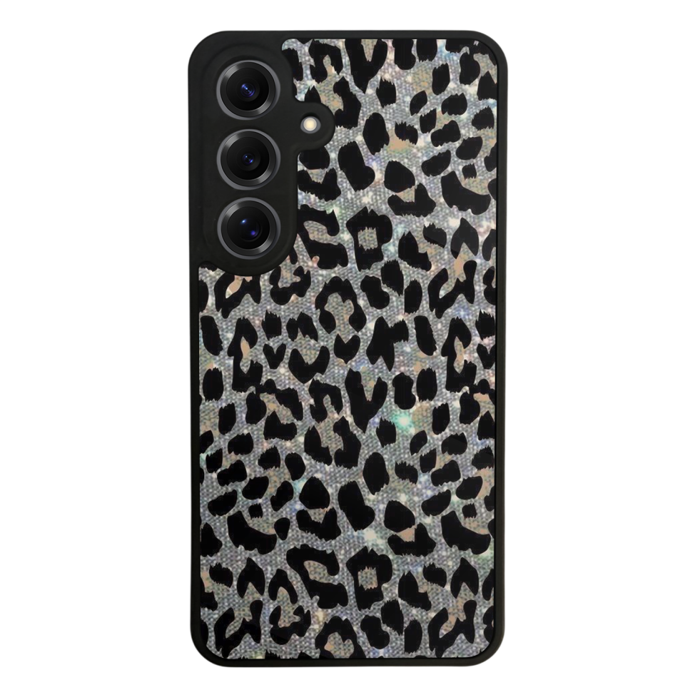 Samsung Galaxy S25 Uyumlu Hologram Leopar Tasarımlı Glossy Premium Kılıf