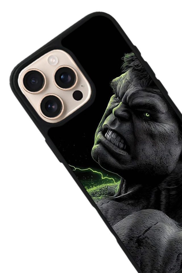 iPhone 14 Pro Uyumlu Hulk Tasarımlı Glossy Premium Kılıf