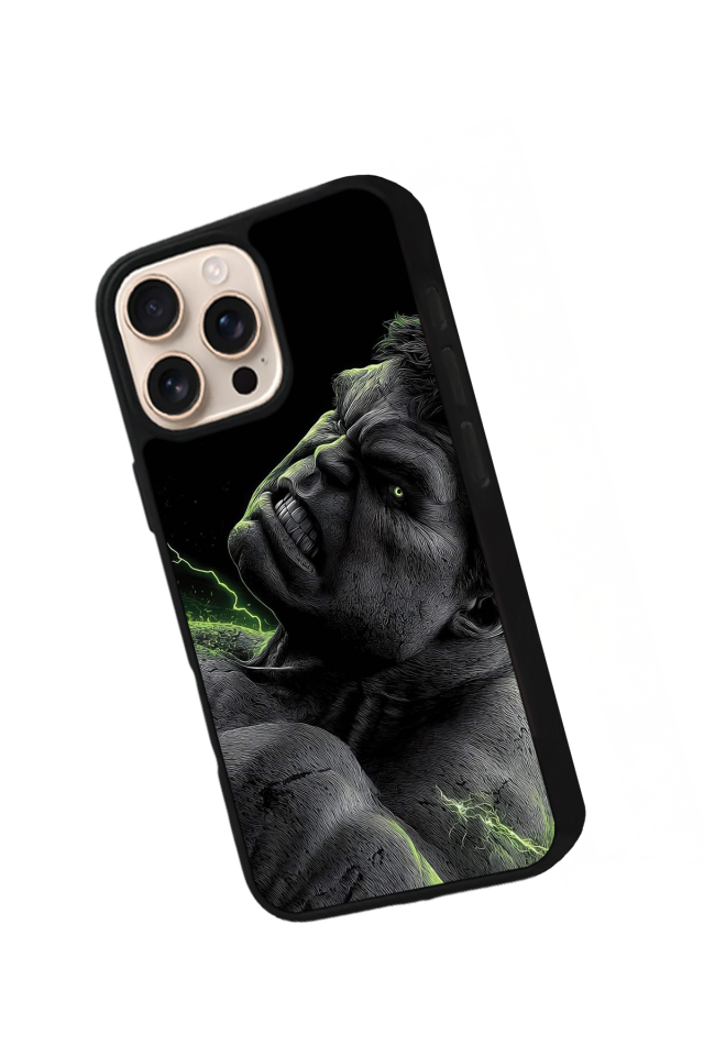 iPhone 14 Pro Uyumlu Hulk Tasarımlı Glossy Premium Kılıf