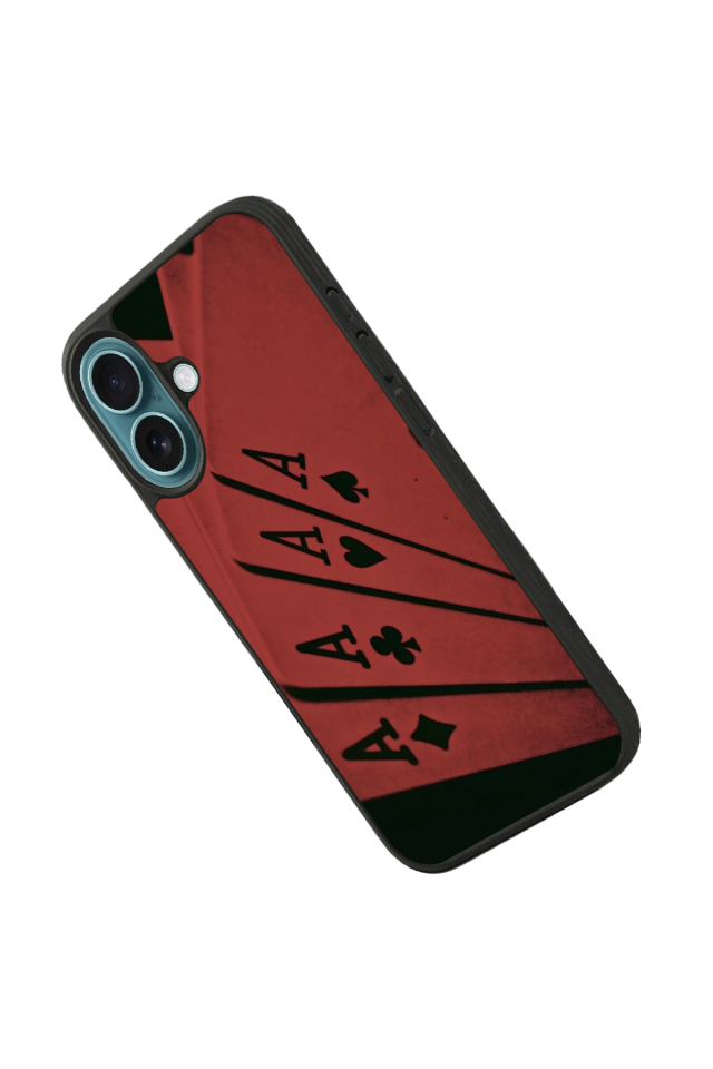 iPhone 16 Plus Uyumlu Kart Tasarımlı Glossy Premium Kılıf
