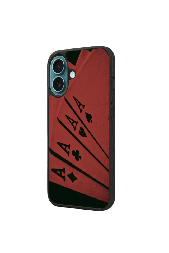 iPhone 16 Plus Uyumlu Kart Tasarımlı Glossy Premium Kılıf