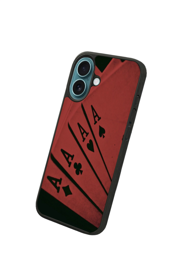 iPhone 16 Plus Uyumlu Kart Tasarımlı Glossy Premium Kılıf