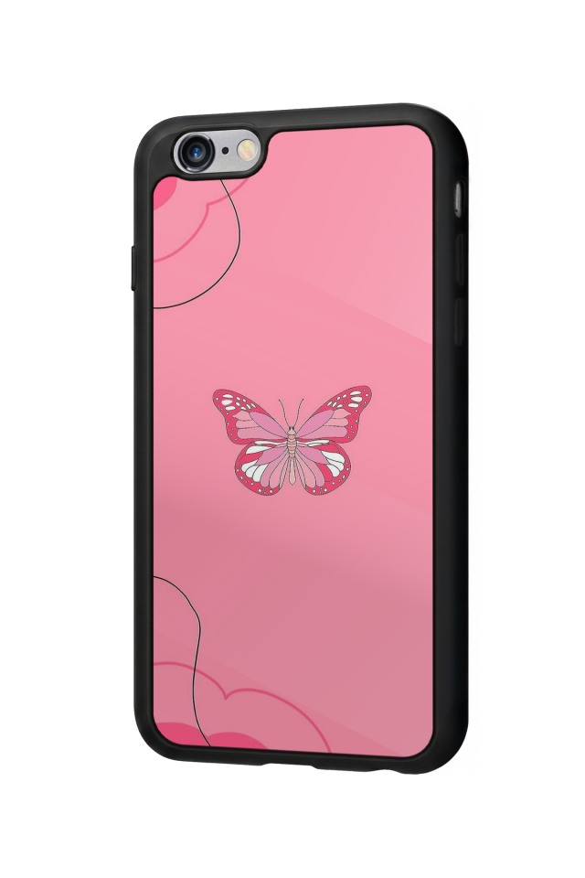 iPhone 6 Plus Uyumlu Kelebek Tasarımlı Glossy Premium Kılıf