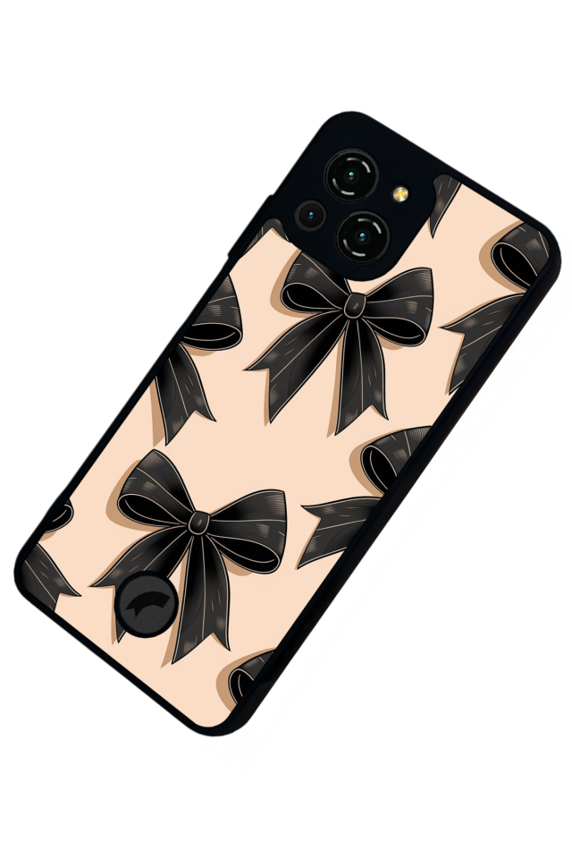 Reeder S23 Pro Max Uyumlu Kurdele Tasarımlı Glossy Premium Kılıf