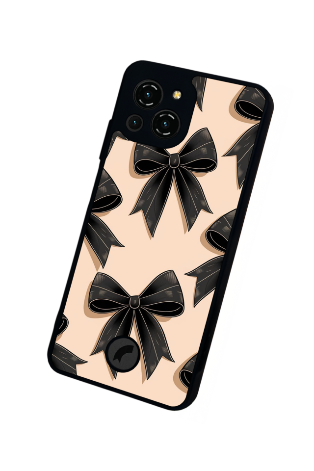 Reeder S23 Pro Max Uyumlu Kurdele Tasarımlı Glossy Premium Kılıf