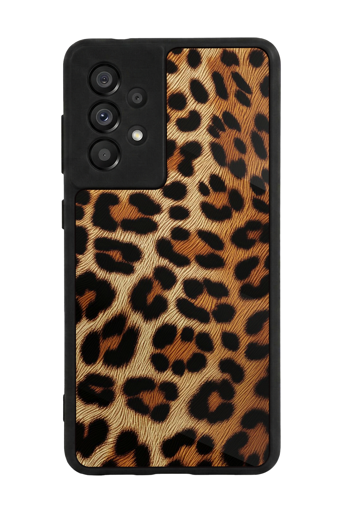 Samsung Galaxy A73 Uyumlu Leopar Tasarımlı Glossy Premium Kılıf