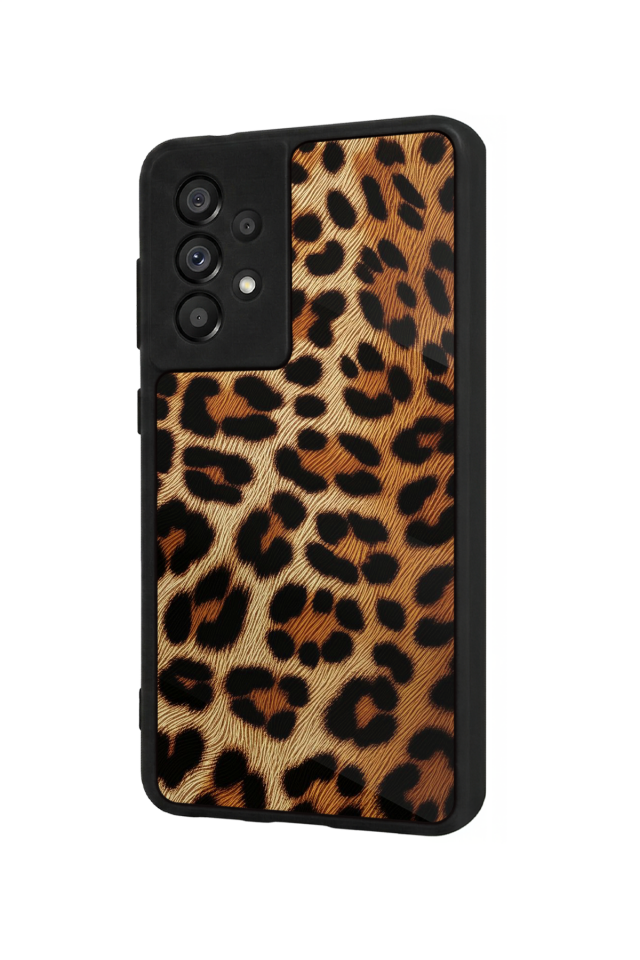 Samsung Galaxy A73 Uyumlu Leopar Tasarımlı Glossy Premium Kılıf