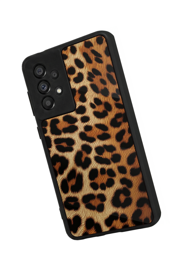 Samsung Galaxy A73 Uyumlu Leopar Tasarımlı Glossy Premium Kılıf