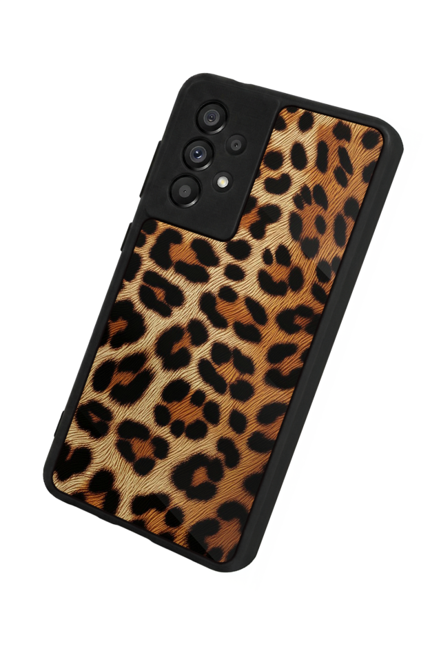 Samsung Galaxy A73 Uyumlu Leopar Tasarımlı Glossy Premium Kılıf