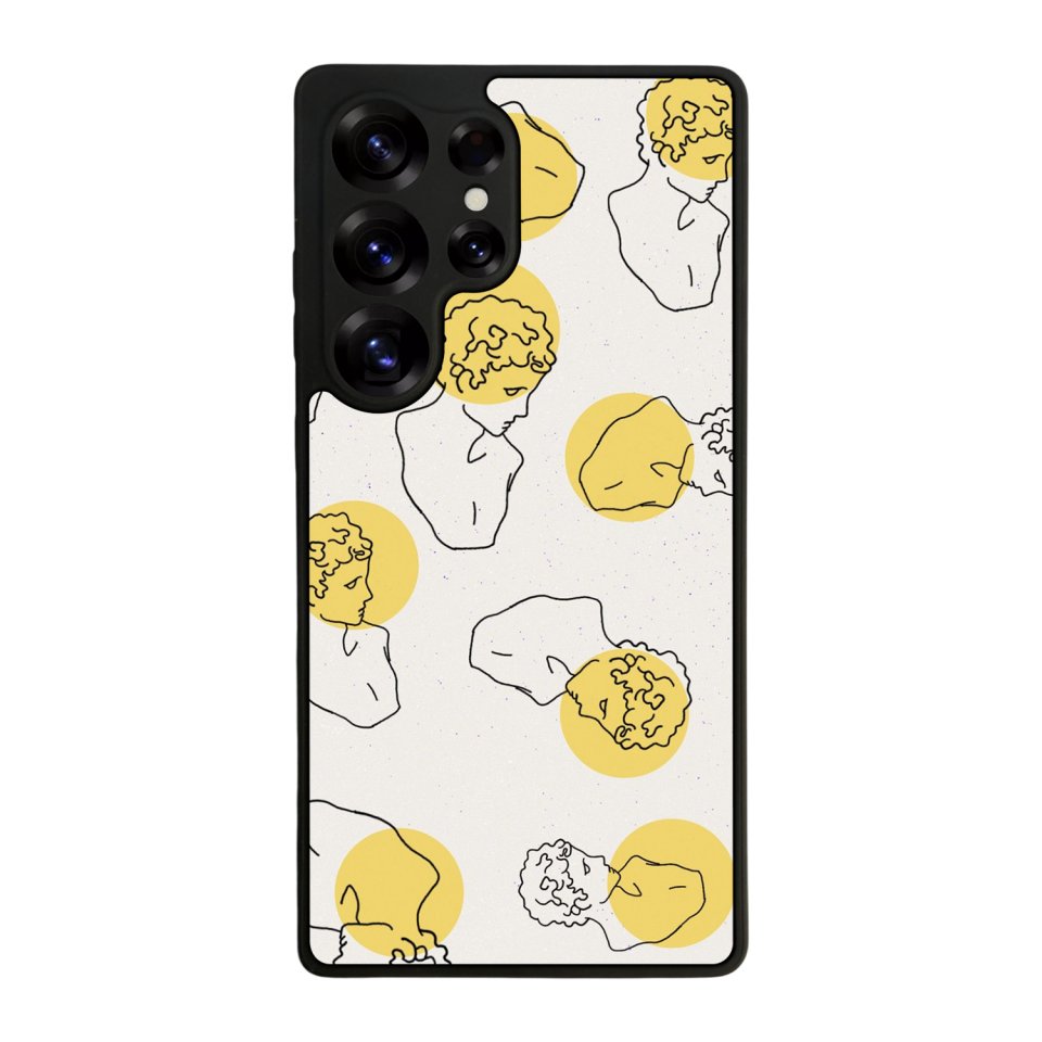 Samsung Galaxy S25 Ultra Uyumlu Line Art Tasarımlı Glossy Premium Kılıf