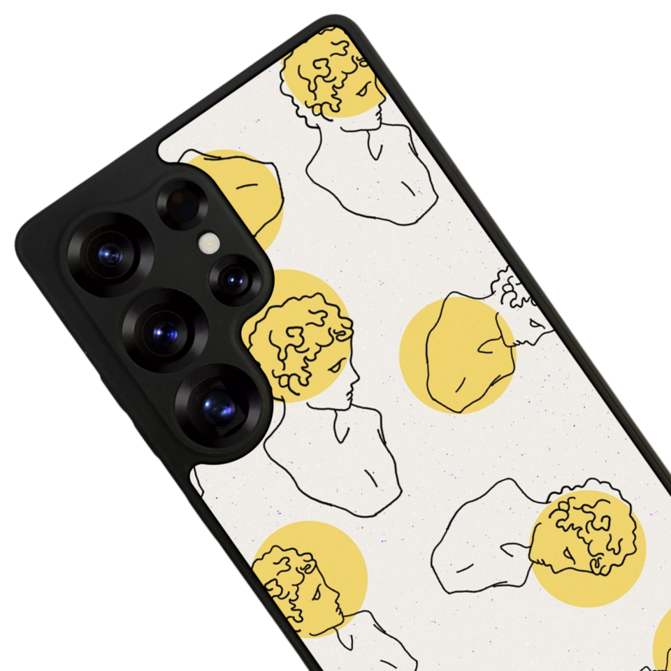 Samsung Galaxy S25 Ultra Uyumlu Line Art Tasarımlı Glossy Premium Kılıf
