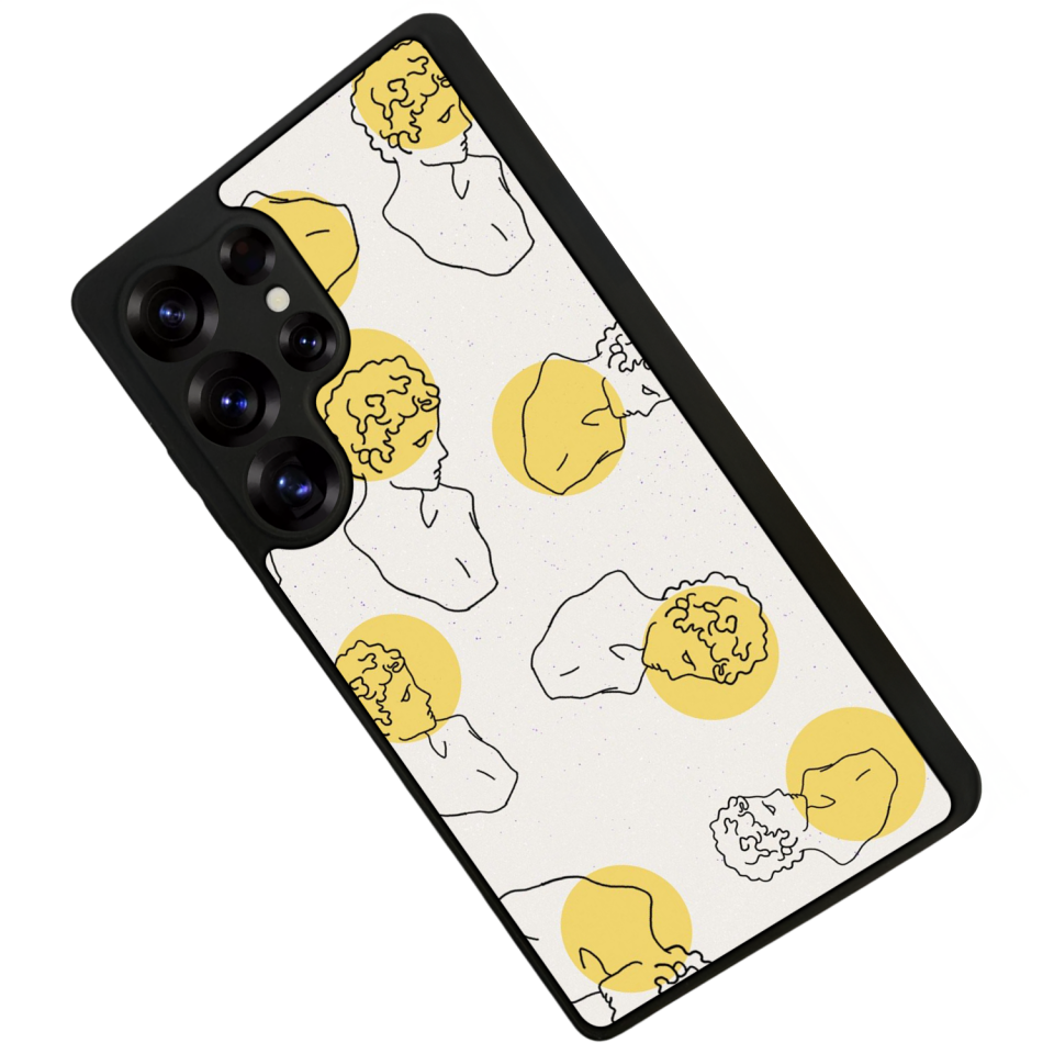 Samsung Galaxy S25 Ultra Uyumlu Line Art Tasarımlı Glossy Premium Kılıf