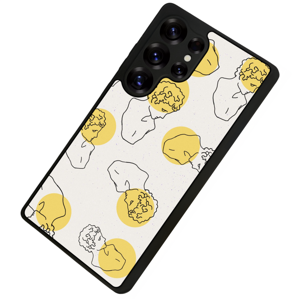 Samsung Galaxy S25 Ultra Uyumlu Line Art Tasarımlı Glossy Premium Kılıf