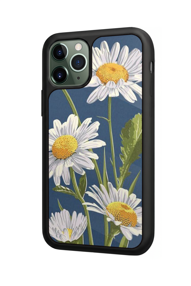 iPhone 11 Pro Uyumlu Papatya Tasarımlı Glossy Premium Kılıf