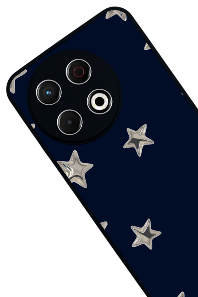 Tecno Spark 30 Pro Uyumlu Retro Yildizlar Tasarımlı Glossy Premium Kılıf