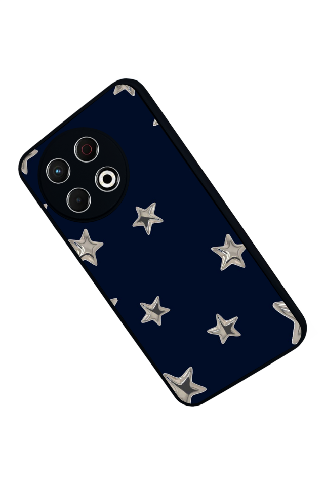 Tecno Spark 30 Pro Uyumlu Retro Yildizlar Tasarımlı Glossy Premium Kılıf