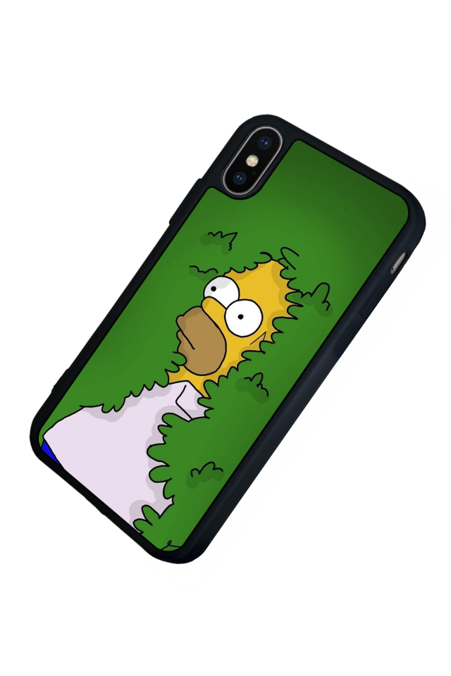 iPhone XS Max Uyumlu The Simpsons Tasarımlı Glossy Premium Kılıf
