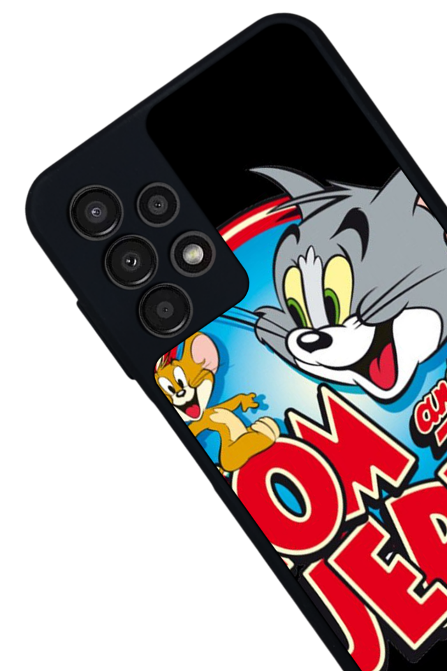 Samsung Galaxy A23 Uyumlu Tom And Jerry Tasarımlı Glossy Premium Kılıf