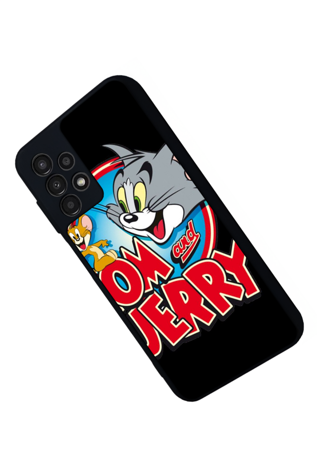 Samsung Galaxy A23 Uyumlu Tom And Jerry Tasarımlı Glossy Premium Kılıf