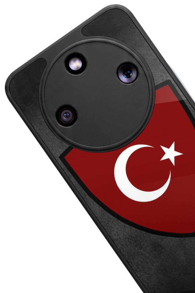 Honor Magic 8 Lite Uyumlu Türk Bayragi Tasarımlı Glossy Premium Kılıf
