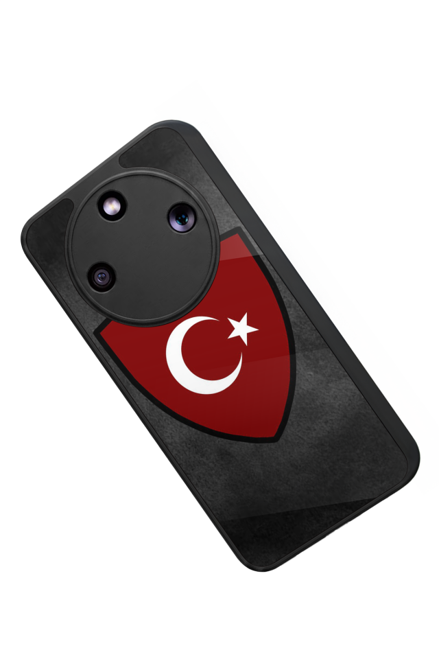 Honor Magic 8 Lite Uyumlu Türk Bayragi Tasarımlı Glossy Premium Kılıf