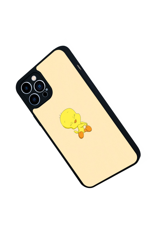 iPhone 13 Pro Max Uyumlu Tweety Tasarımlı Glossy Premium Kılıf
