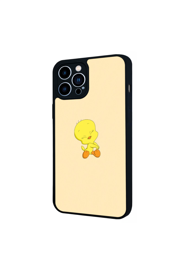 iPhone 13 Pro Max Uyumlu Tweety Tasarımlı Glossy Premium Kılıf