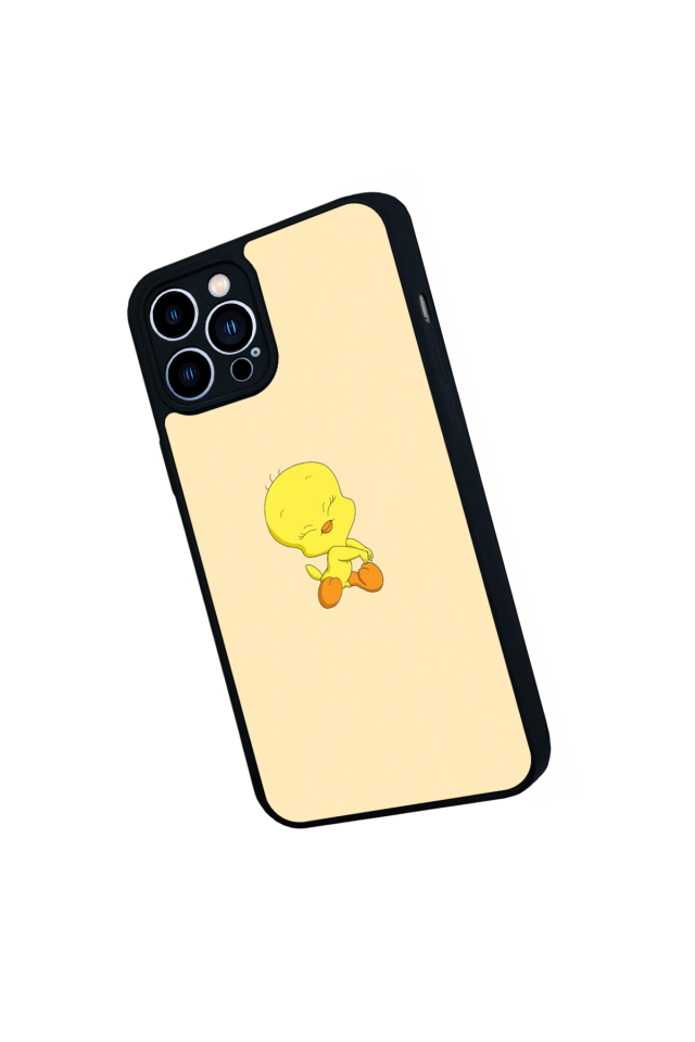iPhone 13 Pro Max Uyumlu Tweety Tasarımlı Glossy Premium Kılıf