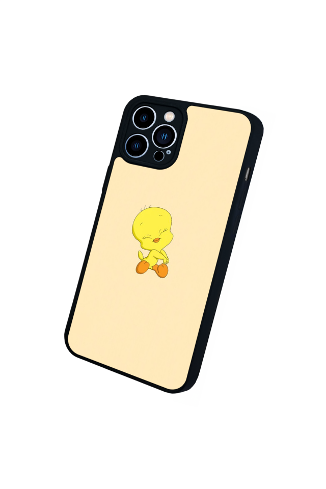 iPhone 13 Pro Max Uyumlu Tweety Tasarımlı Glossy Premium Kılıf