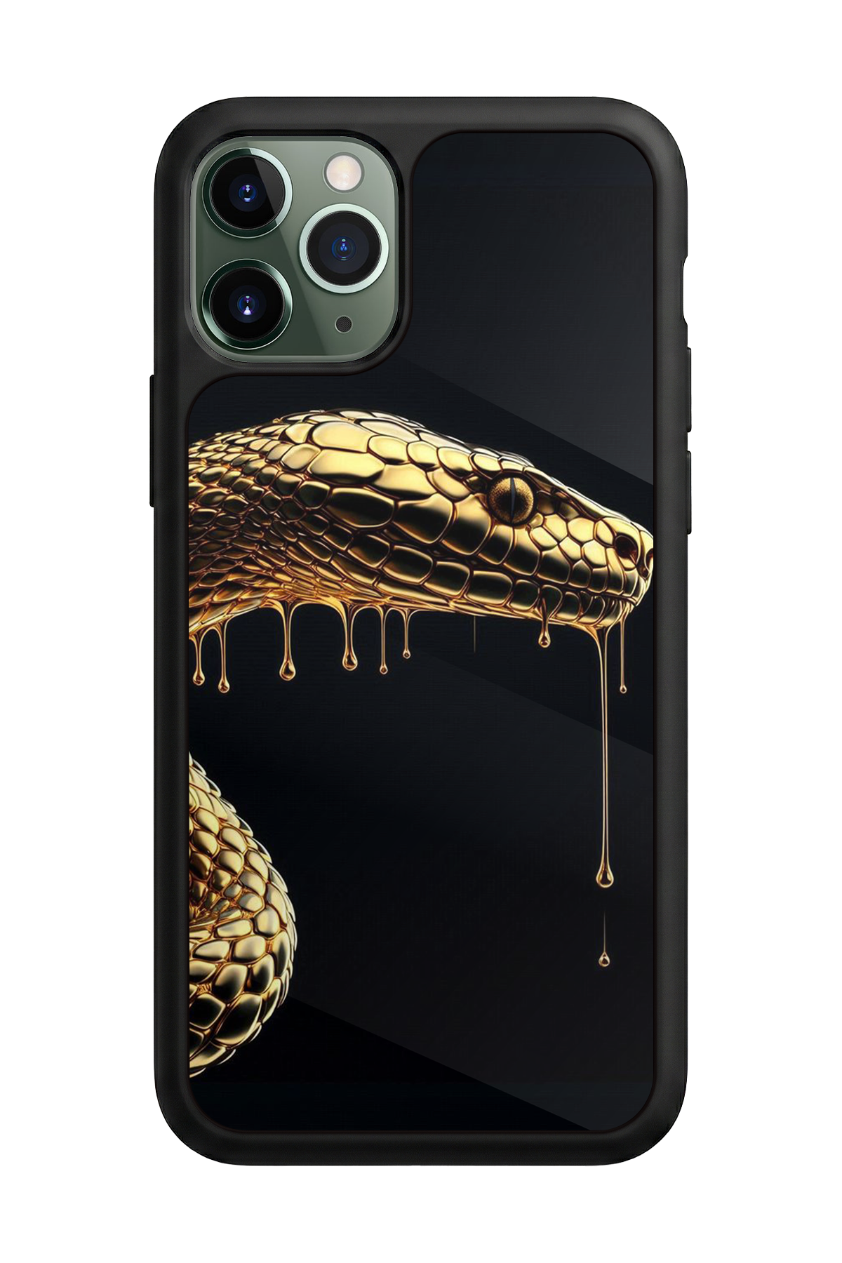 iPhone 11 Pro Max Uyumlu Yılan Tasarımlı Glossy Premium Kılıf
