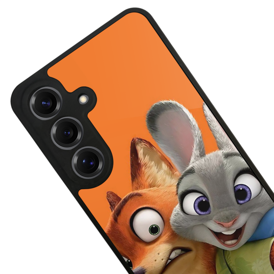 Samsung Galaxy S25 Uyumlu Zootropolis Tasarımlı Glossy Premium Kılıf