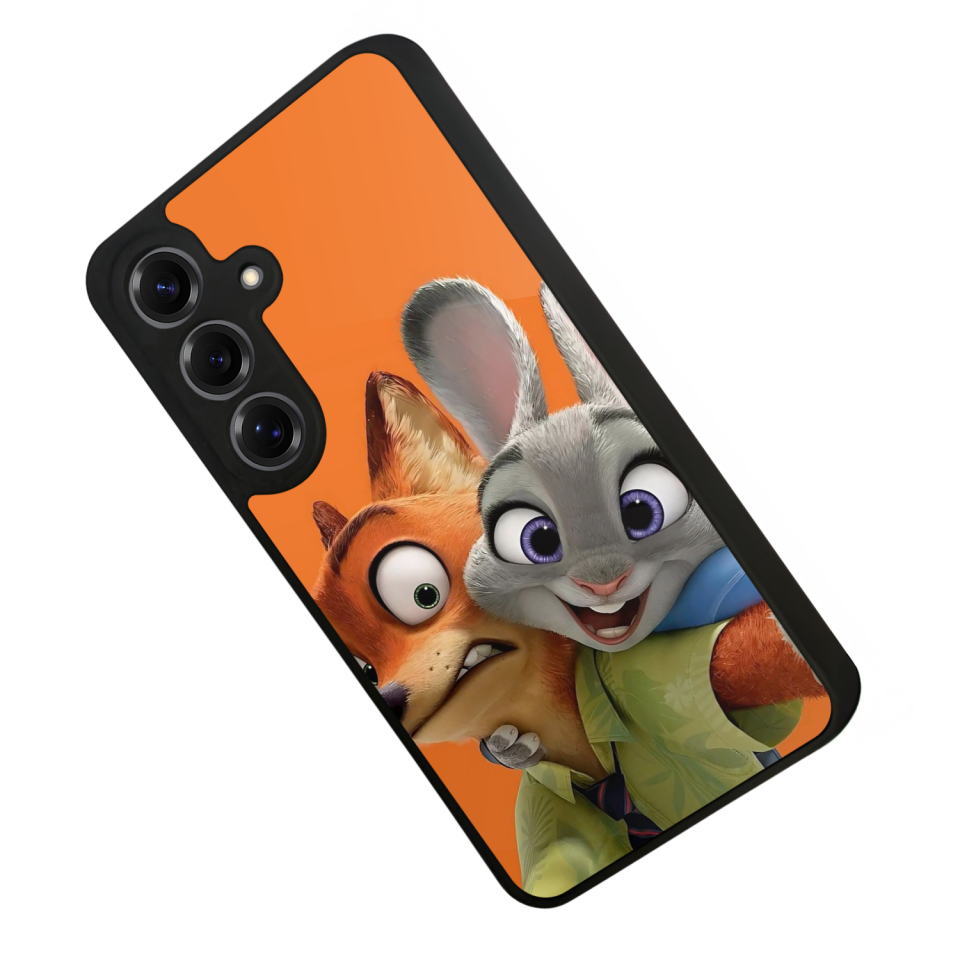 Samsung Galaxy S25 Uyumlu Zootropolis Tasarımlı Glossy Premium Kılıf