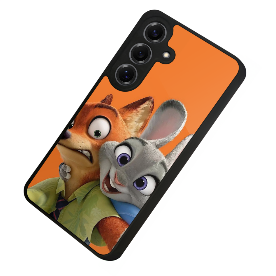 Samsung Galaxy S25 Uyumlu Zootropolis Tasarımlı Glossy Premium Kılıf