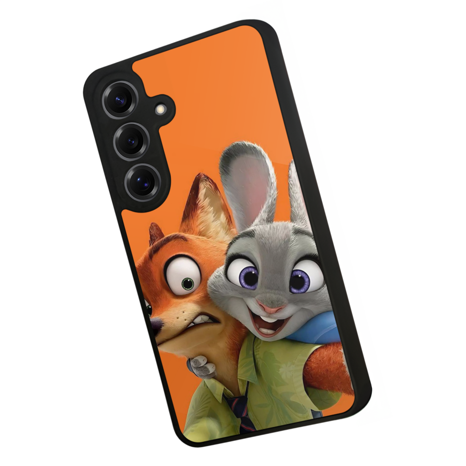 Samsung Galaxy S25 Uyumlu Zootropolis Tasarımlı Glossy Premium Kılıf