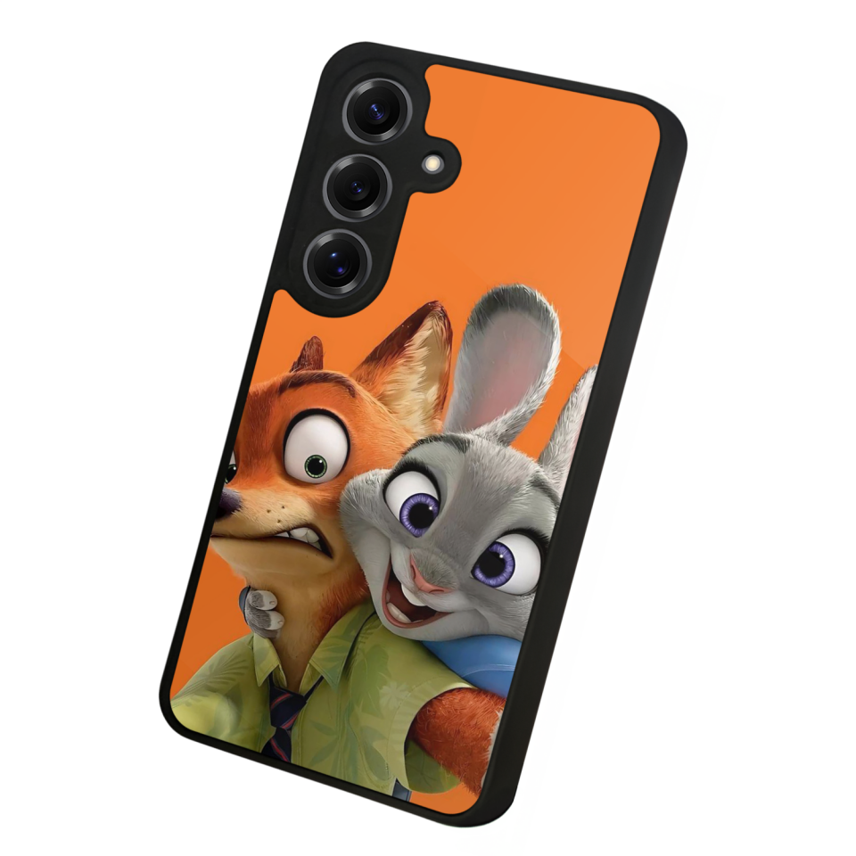 Samsung Galaxy S25 Uyumlu Zootropolis Tasarımlı Glossy Premium Kılıf