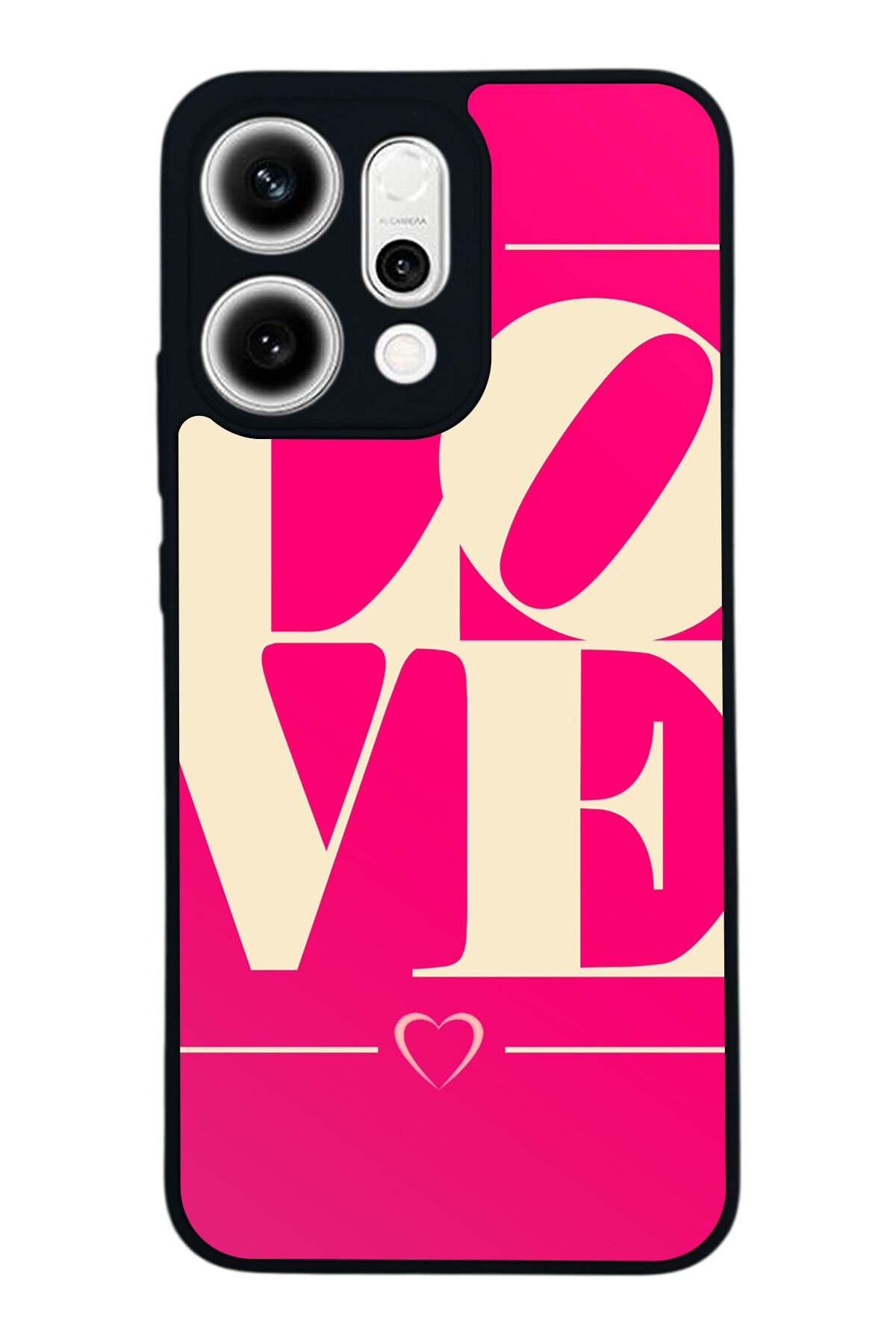 Oppo Reno 14 Uyumlu Love Tasarımlı Glossy Premium Kılıf