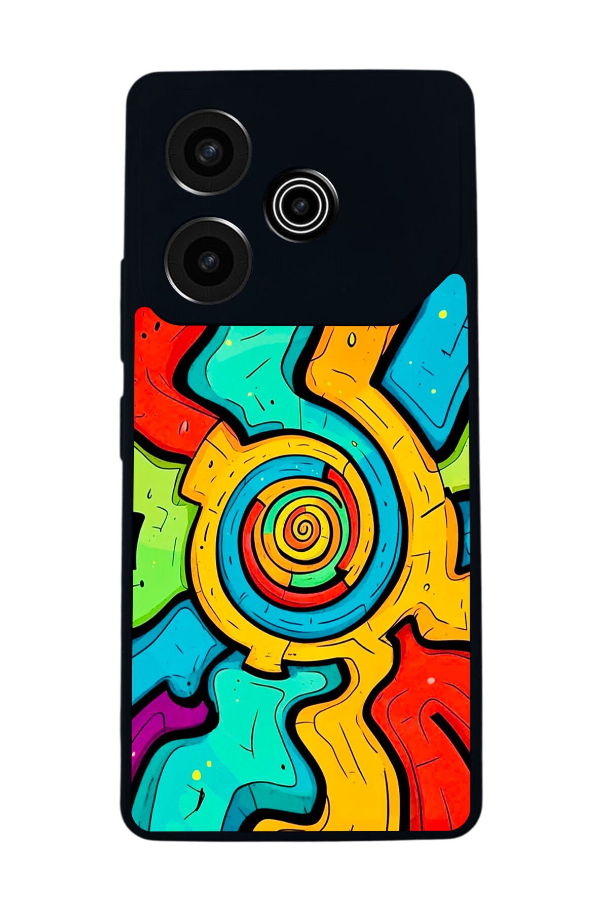Tecno Pova 6 Uyumlu Abstract Tasarımlı Glossy Premium Kılıf
