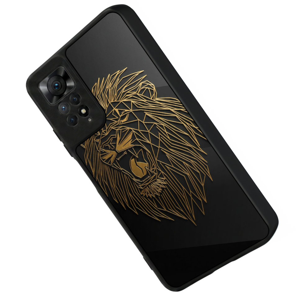 Xiaomi Redmi Note 12 Pro Uyumlu Aslan Tasarımlı Glossy Premium Kılıf