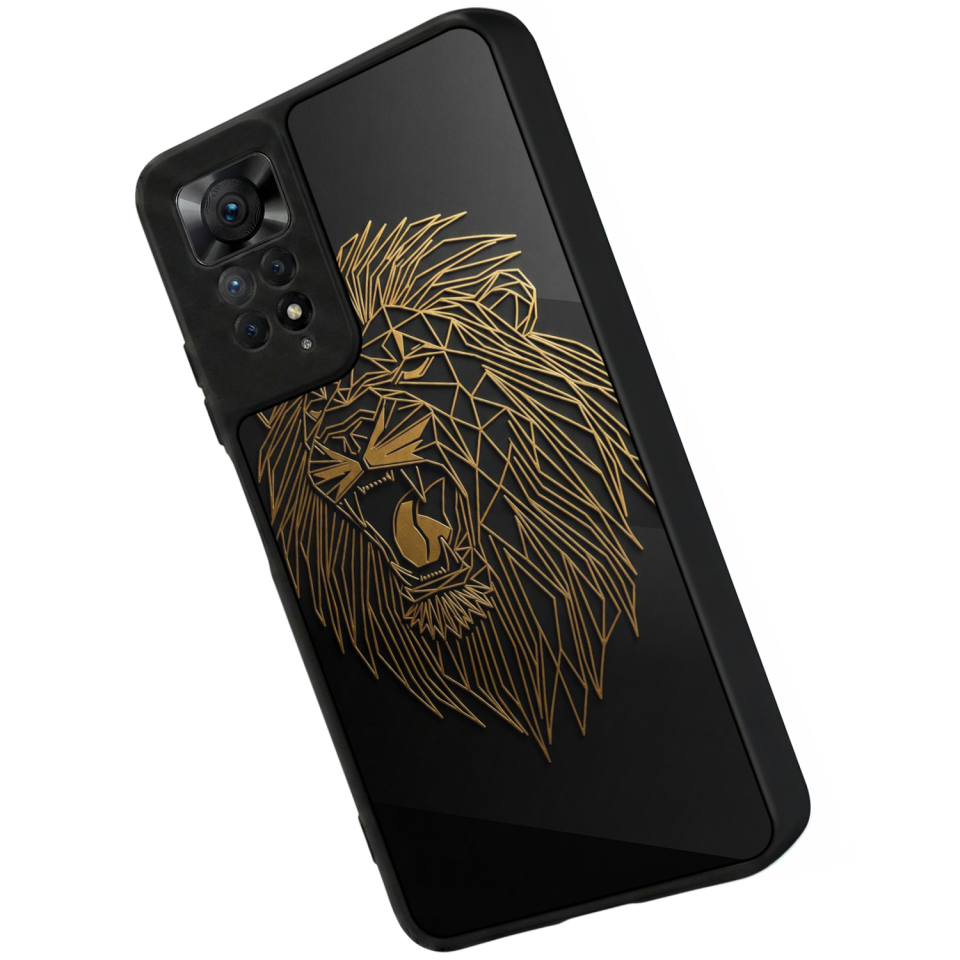Xiaomi Redmi Note 12 Pro Uyumlu Aslan Tasarımlı Glossy Premium Kılıf