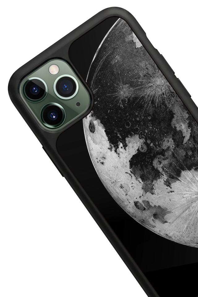 iPhone 11 Pro Max Uyumlu Ay Tasarımlı Glossy Premium Kılıf