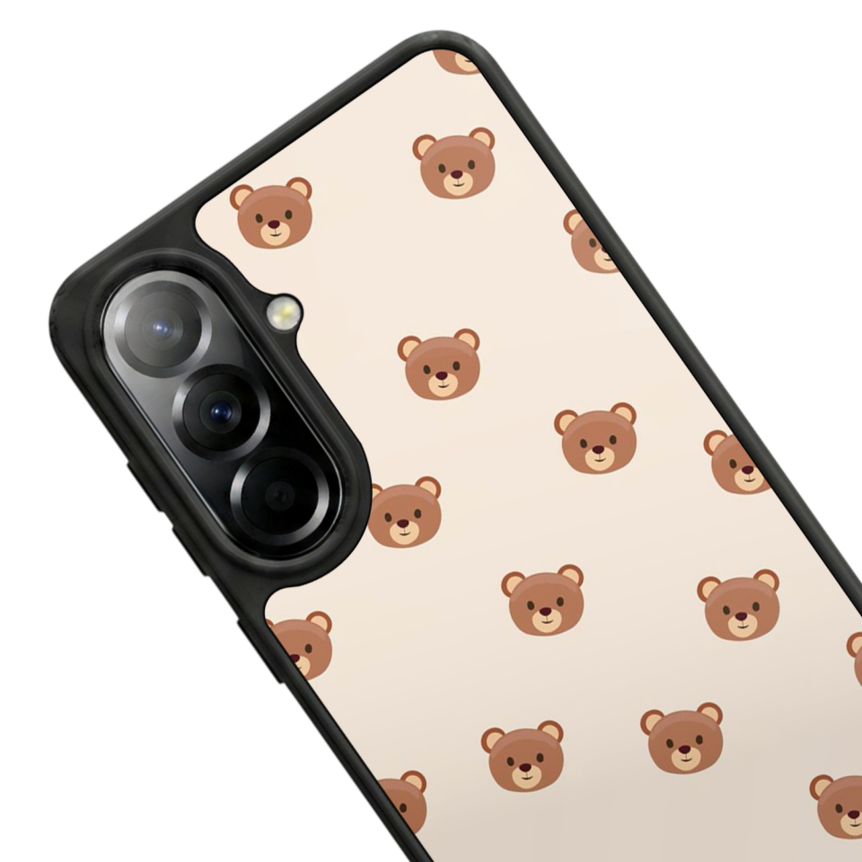 Samsung Galaxy A37 Uyumlu Ayı Tasarımlı Glossy Premium Kılıf