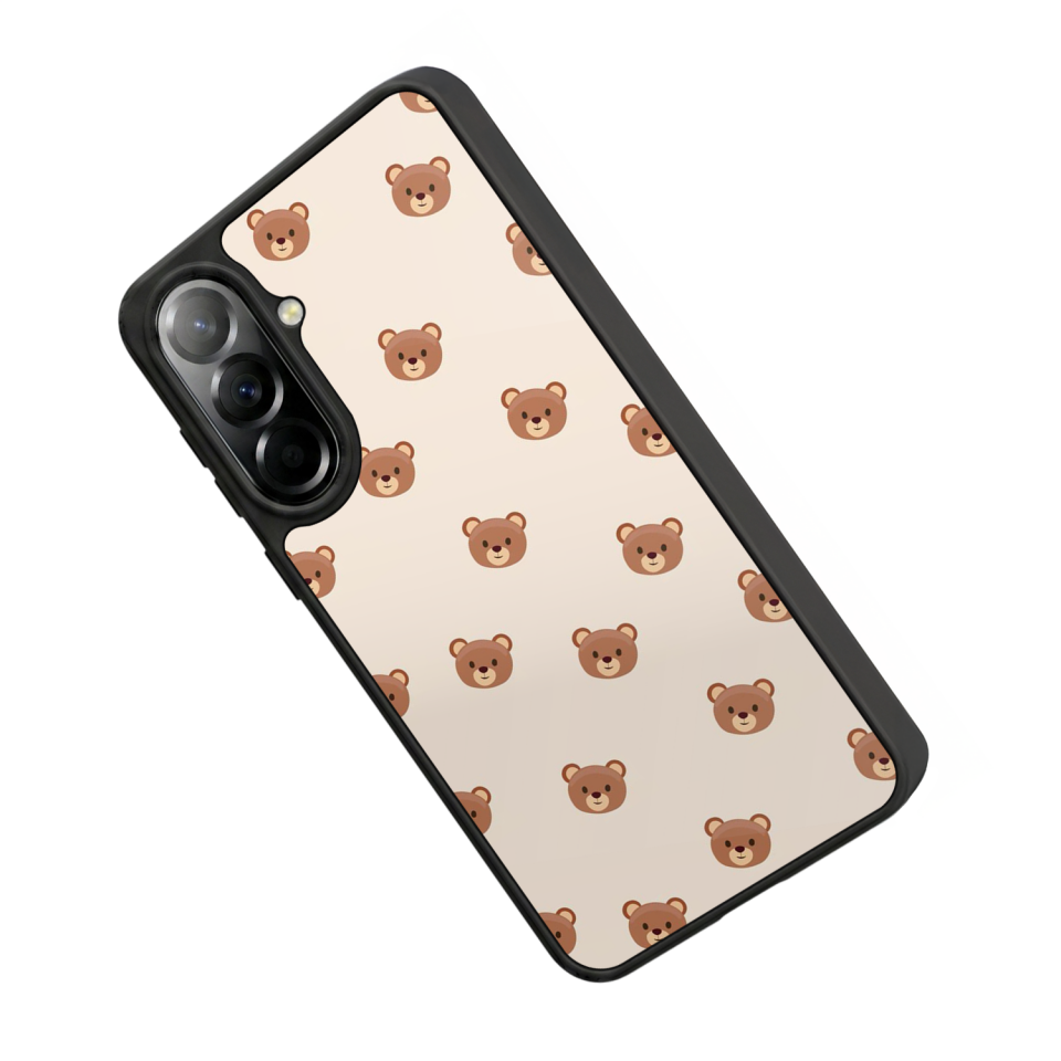 Samsung Galaxy A37 Uyumlu Ayı Tasarımlı Glossy Premium Kılıf