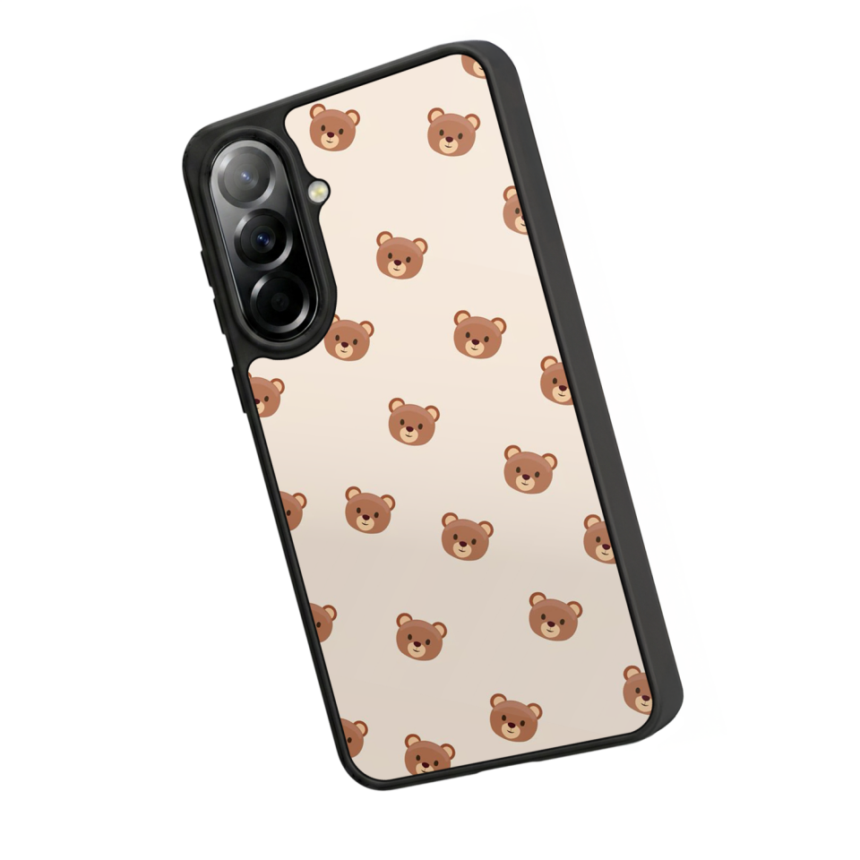 Samsung Galaxy A37 Uyumlu Ayı Tasarımlı Glossy Premium Kılıf