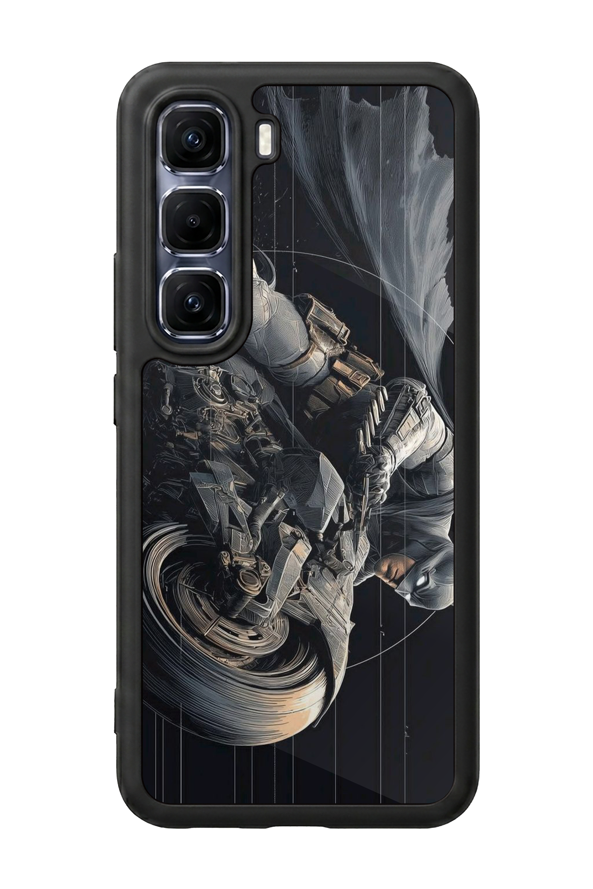 Infinix Hot 60 Pro Plus Uyumlu Batman Tasarımlı Glossy Premium Kılıf
