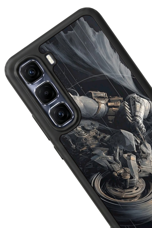 Infinix Hot 60 Pro Plus Uyumlu Batman Tasarımlı Glossy Premium Kılıf