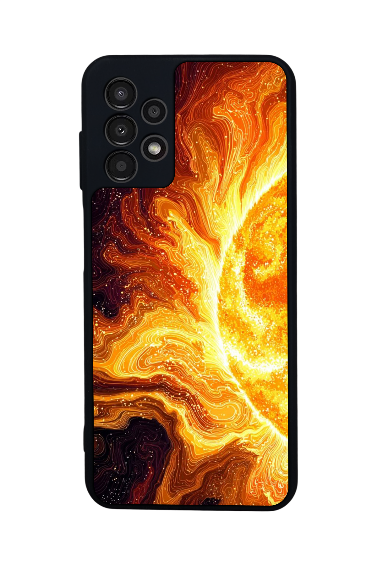 Samsung Galaxy A13 Uyumlu Güneş Tasarımlı Glossy Premium Kılıf
