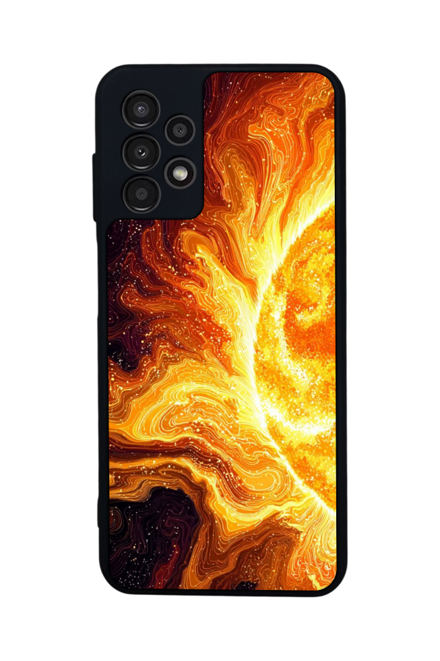 Samsung Galaxy A13 Uyumlu Güneş Tasarımlı Glossy Premium Kılıf
