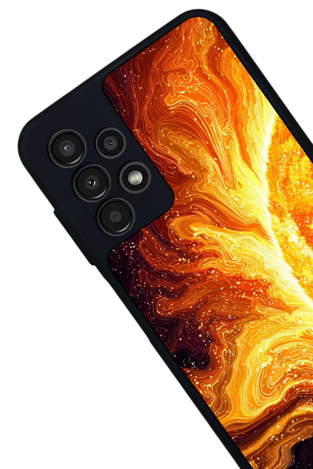 Samsung Galaxy A13 Uyumlu Güneş Tasarımlı Glossy Premium Kılıf